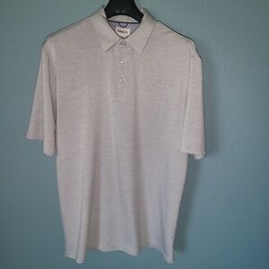 Charles St Long Light Heather Gray Polo Shirt XL